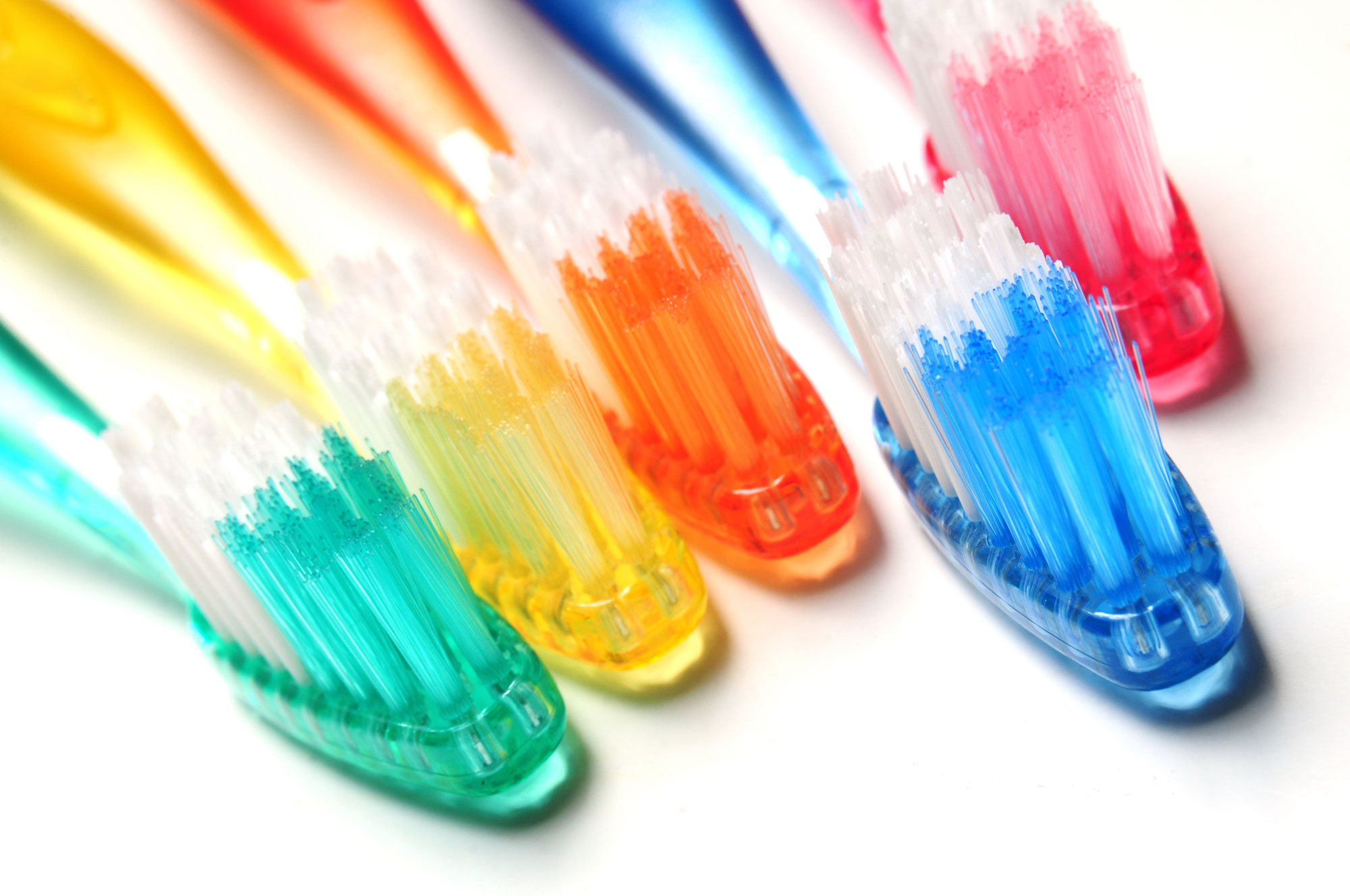 Multiple Colored Toothbrushes